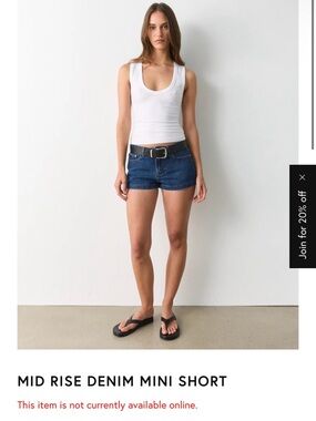 Glassons Mid Rise Denim Mini Shorts